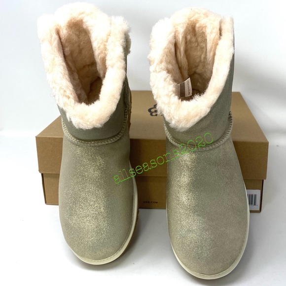 💥MEGA SALE!💥UGG Women’s Boots Arielle Sparkle Boot Fur Gold Size 6 1112090 - Picture 6 of 11